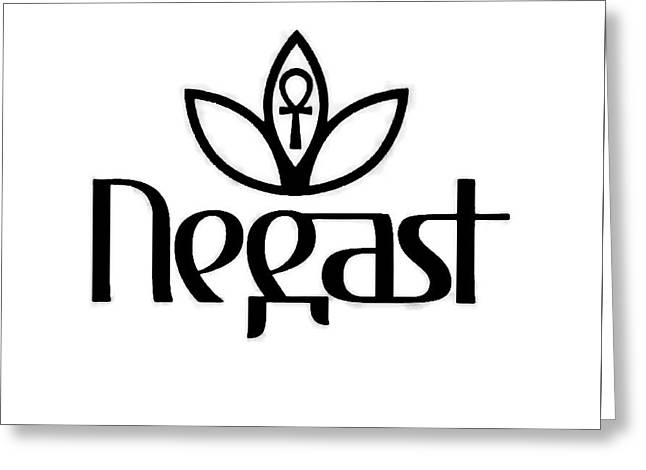 Negast Queen Logo B/W - Greeting Card