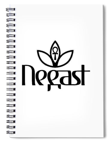 Negast Queen Logo B/W - Spiral Notebook