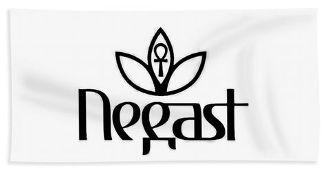 Negast Queen Logo B/W - Beach Towel