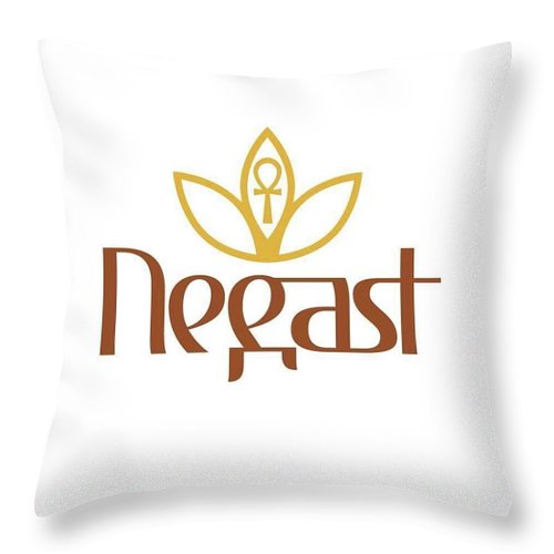 Negast Queen Logo - Throw Pillow