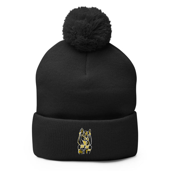 Bast Pom-Pom Beanie